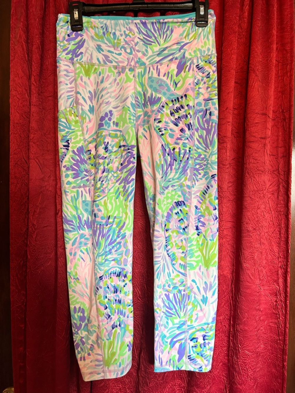 Lilly Pulitzer Multi-Color Abstract Floral Leggings